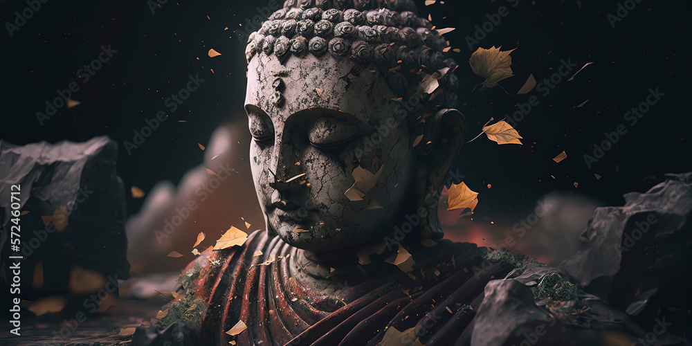 buddha statue. AI-Generated