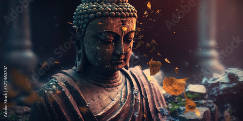 buddha statue. AI-Generated photo