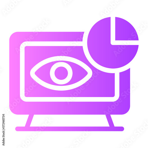 impression rate gradient icon
