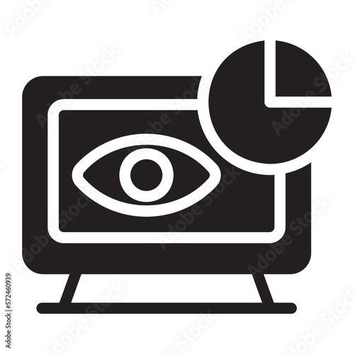 impression rate glyph icon