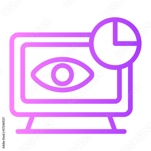 impression rate gradient icon