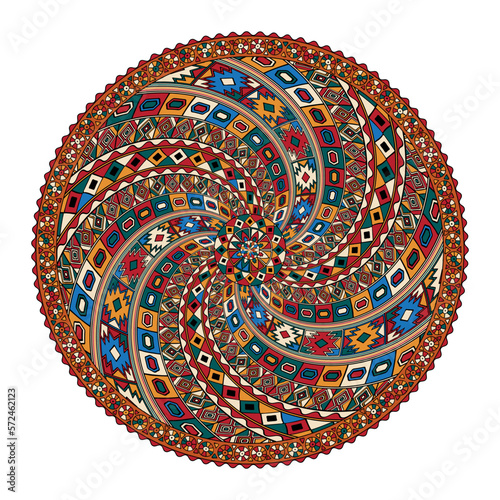 Round tribal design element 7