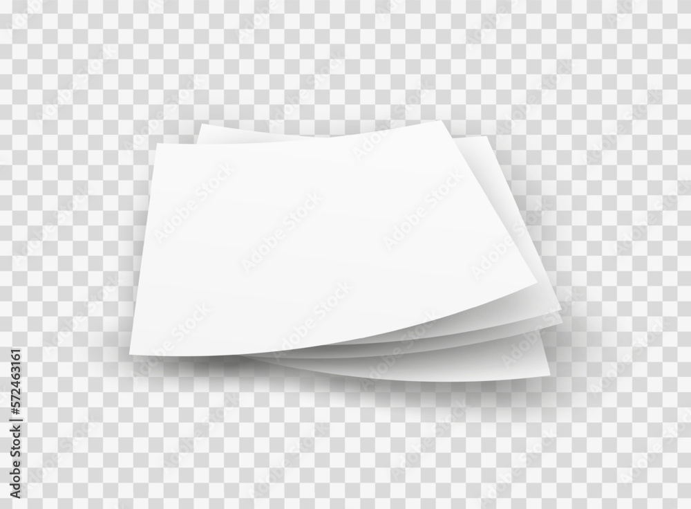 Realistic Paper empty.Blank paper sheet .Album empty.Vector Illustration Realistic Paper empty.Blank paper sheet .Album empty.Vector Illustration