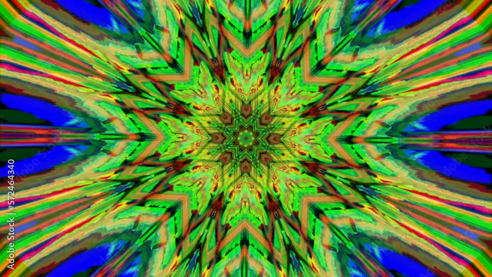 Kaleidoscopic journey through abstract shapes in vibrant neon colors. Kaleidoscopic journey through abstract shapes in vibrant neon colors.