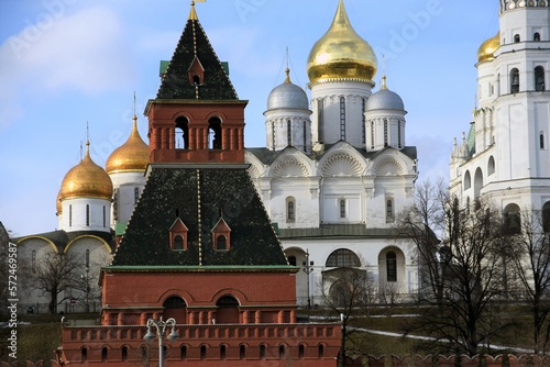 Obraz na płótnie Moscow Kremlin architecture, popular landmark. w salonie