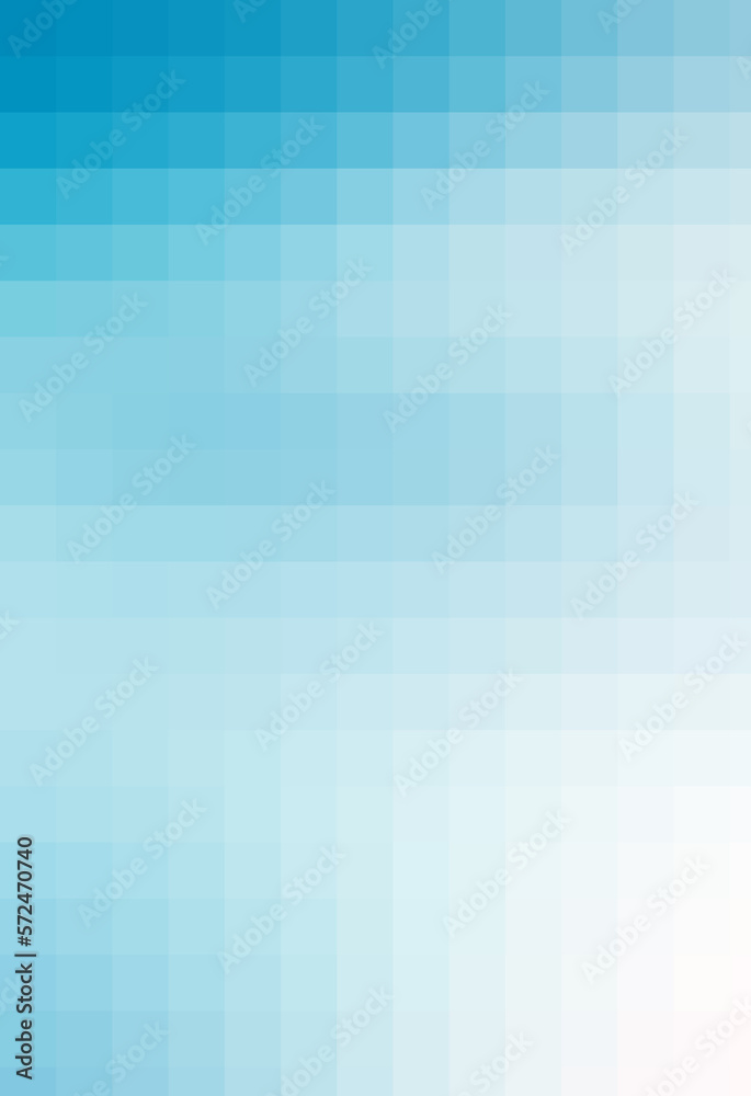 tender gradient background - pale blue color turning into white, pixel mosaic tile. copy space.