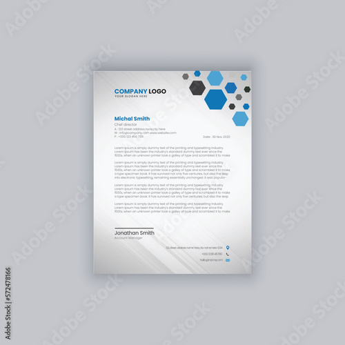 vector modern company letterhead