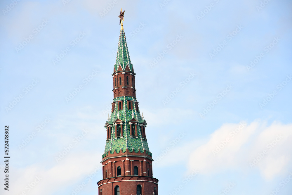 Moscow Kremlin architecture, popular landmark.