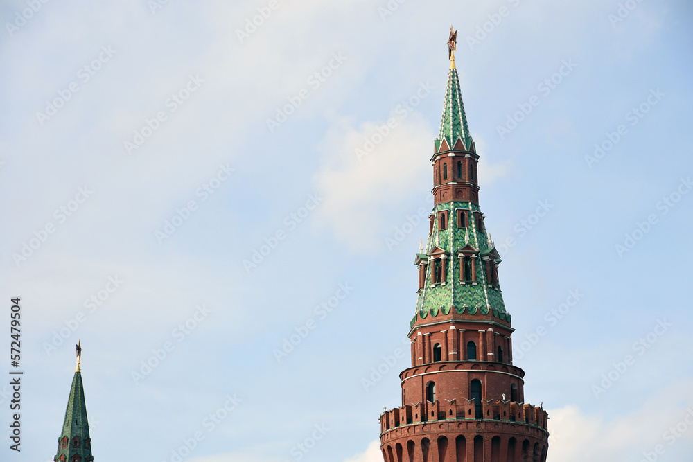 Moscow Kremlin architecture, popular landmark.