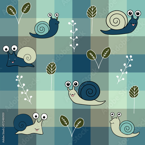 Seamless Snail Pattern