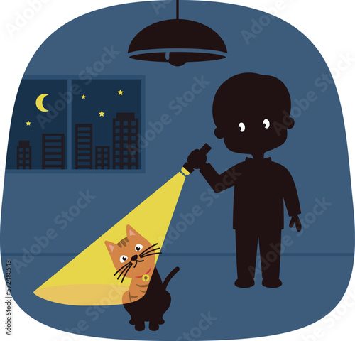 停電のイラスト