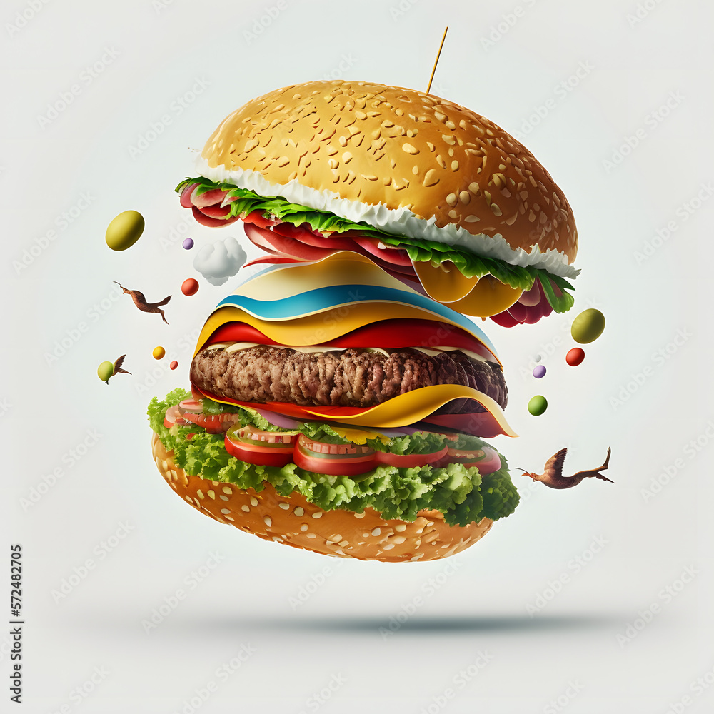 Hamburguer, Generative AI Hamburguer, Generative AI