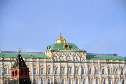 Obraz na płótnie Moscow Kremlin architecture, popular landmark. w salonie