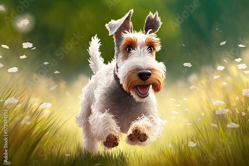 Cute Cartoon Wire Haired Fo...