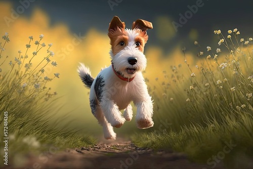 Cute Cartoon Wire Haired Fo...