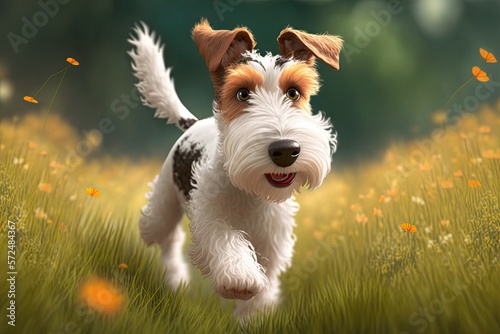 Cute Cartoon Wire Haired Fo...