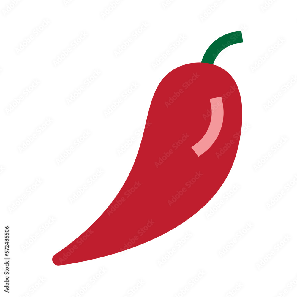 Chili Flat Icon Chili Flat Icon
