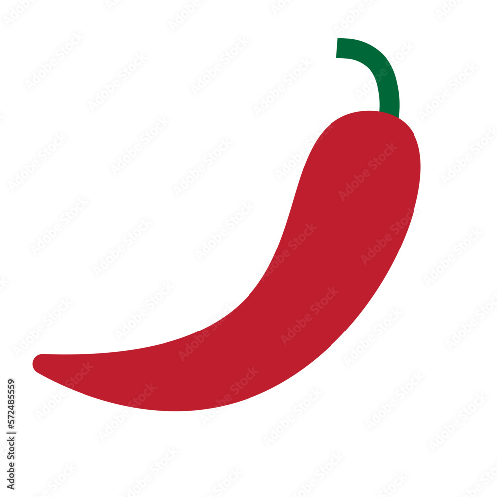Chili Flat Icon Chili Flat Icon