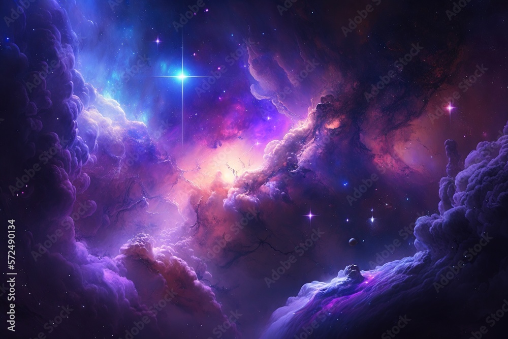 purple galaxy universe background, generative ai purple galaxy universe background, generative ai