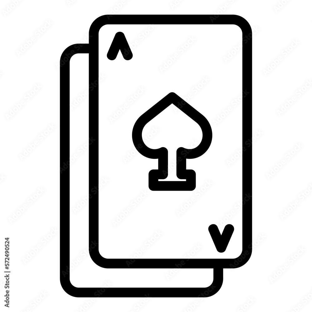poker line icon poker line icon