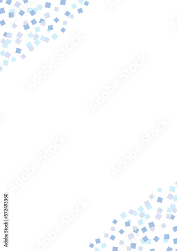 シンプルな紙吹雪の背景_縦（青） © emilio