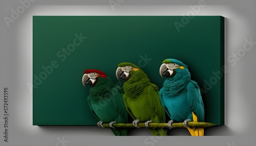 Macaw Parrot Background design