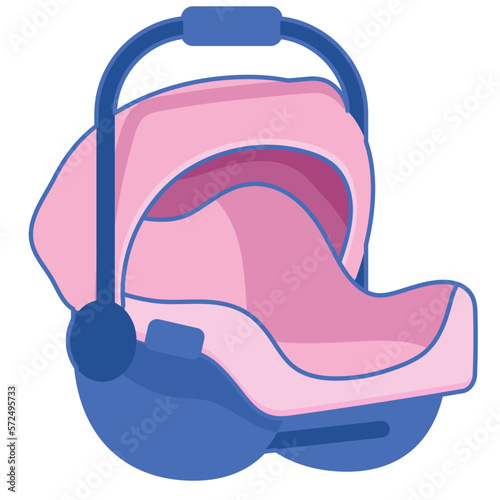  Baby Car Seat - baby shower baby nursery illustrations