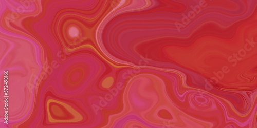Dark red marble oil ink liquid swirl texture for do ceramic counter dark red abstract light background, red Oil or Petrol liquid flow, liquid metal close-up, wide horizontal banner.
