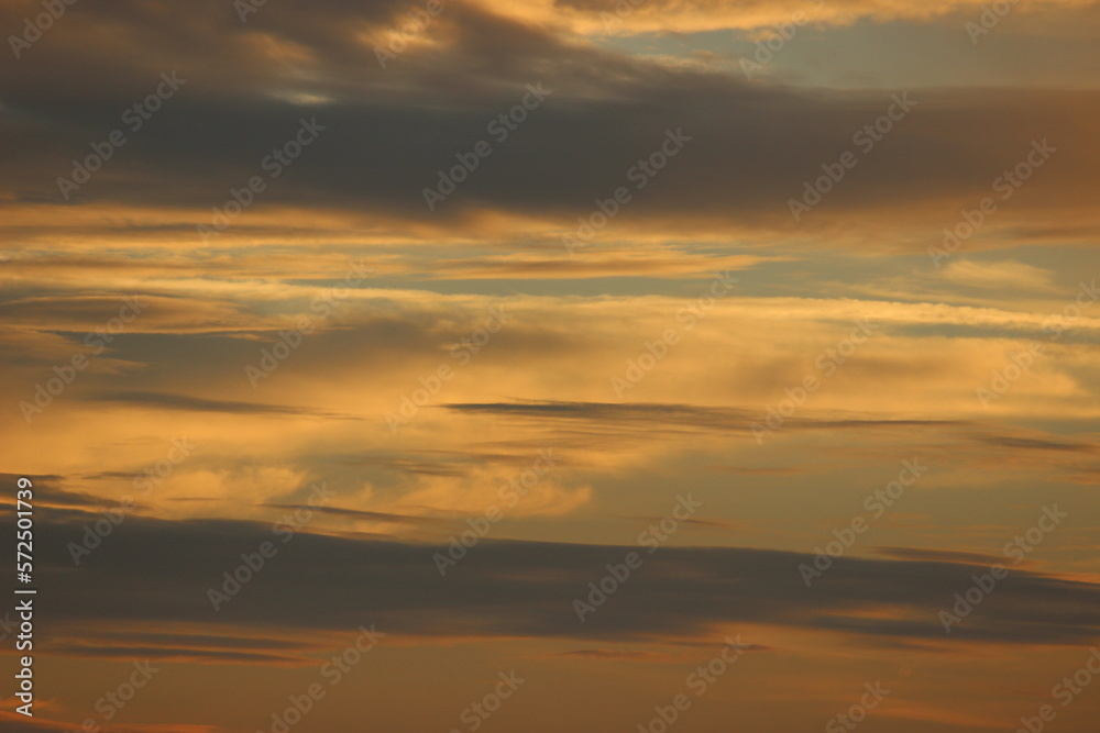 sunset sky and clouds