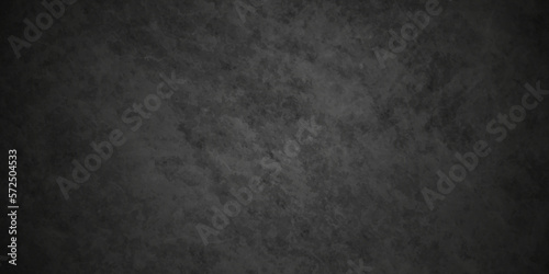  Black stone concrete grunge texture and backdrop background anthracite panorama. Panorama dark grey black slate background or texture. 