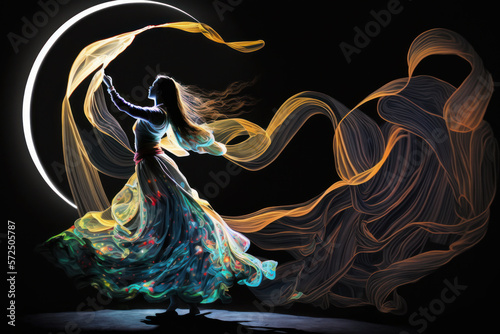 The Enchanting Ribbon Dance: A Tale of Moonlight and Magic