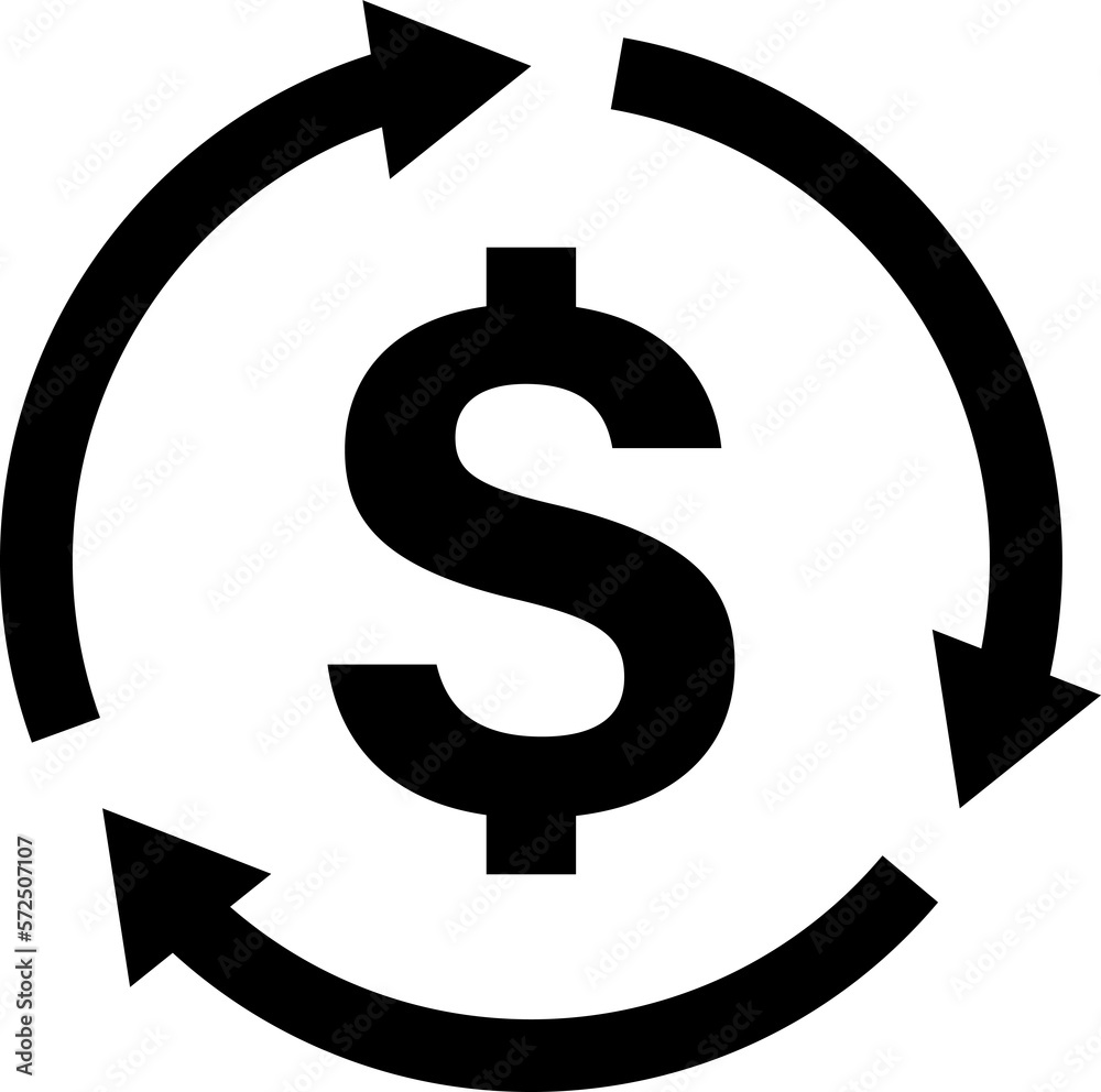 Money back refund investment icon repeat arrow flat design for graphic design, logo, web site, social media, mobile app, ui illustration Money back refund investment icon repeat arrow flat design for graphic design, logo, web site, social media, mobile app, ui illustration
