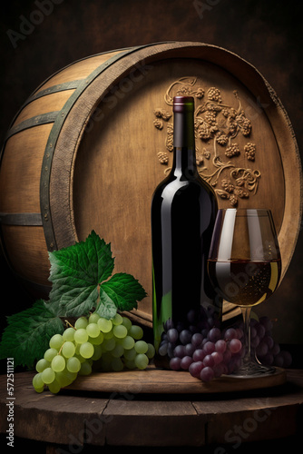 Fancy barrel of wine