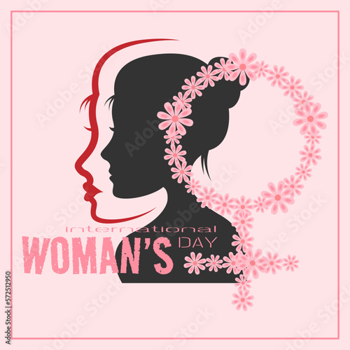 Happy Woman s Day greeting card