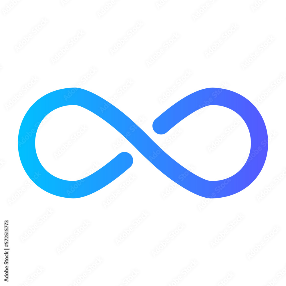 infinity gradient icon infinity gradient icon