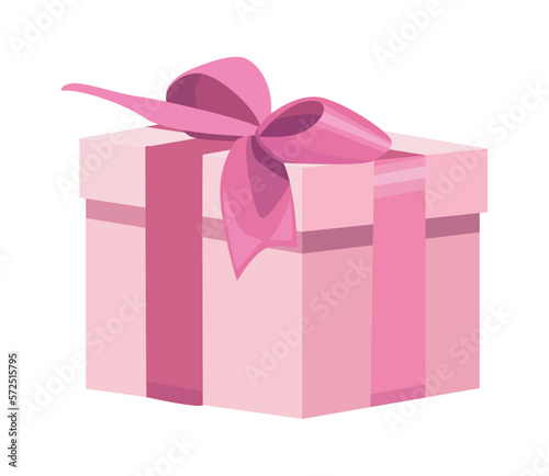 pink gift box present