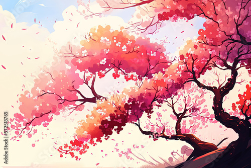 Cherry Blossom Day background