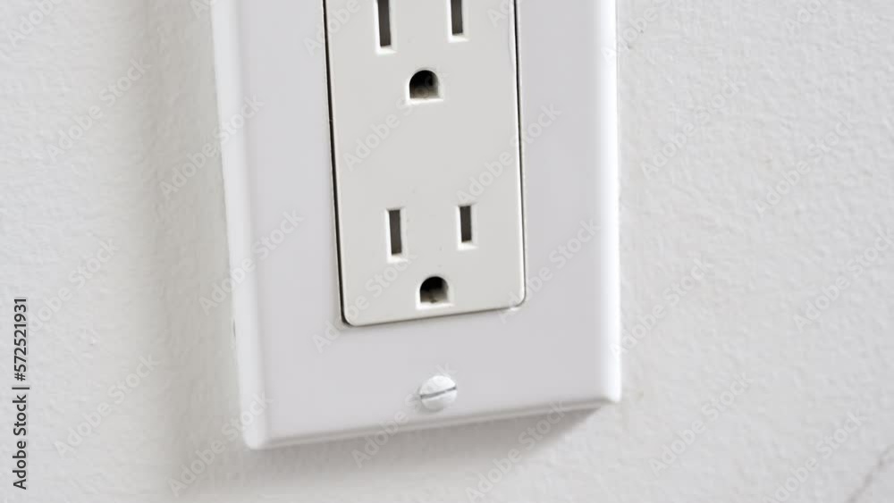 Unplugging an extension cord or appliance power cord from the wall outlet