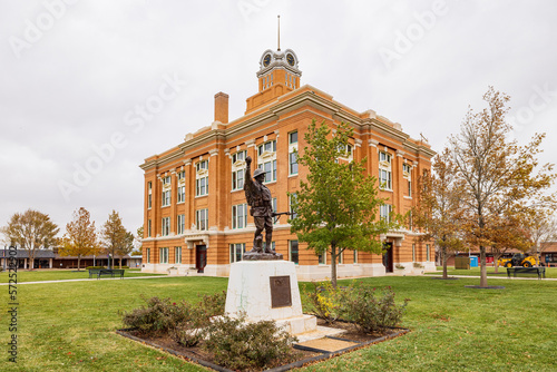 Overcast view of the Historic 1909 Randall County Courthouse photo