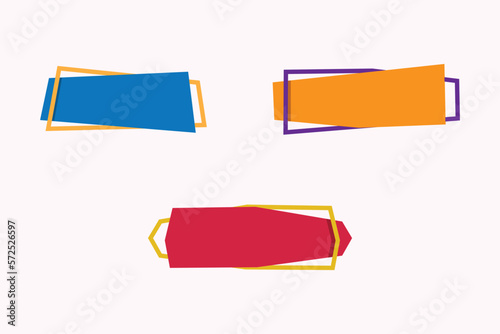 Premium Text Box Vector