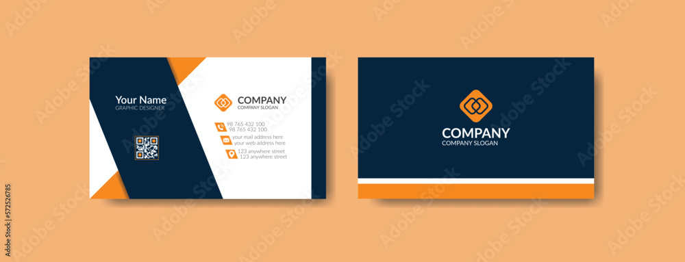 Fototapeta premium modern simple clean business card template