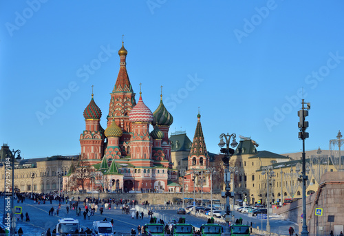 The Kremlin and St. Basil's Cathedral on Vasilievsky Descent