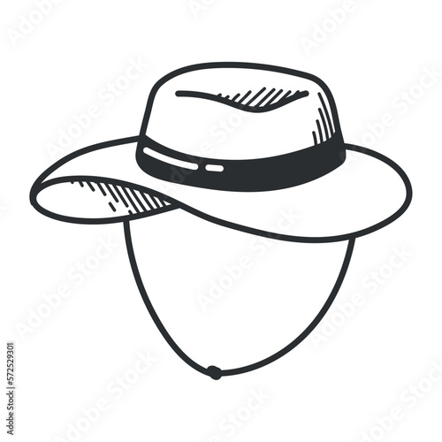 tourist hat accessory doodle