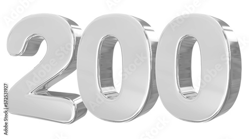 200 Silver Number 