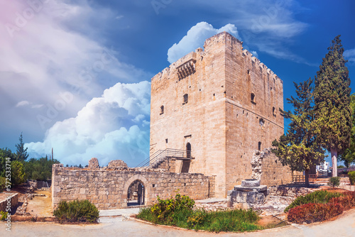 Landmarks of Cyprus - Kolossi castle in Limassol area. photo