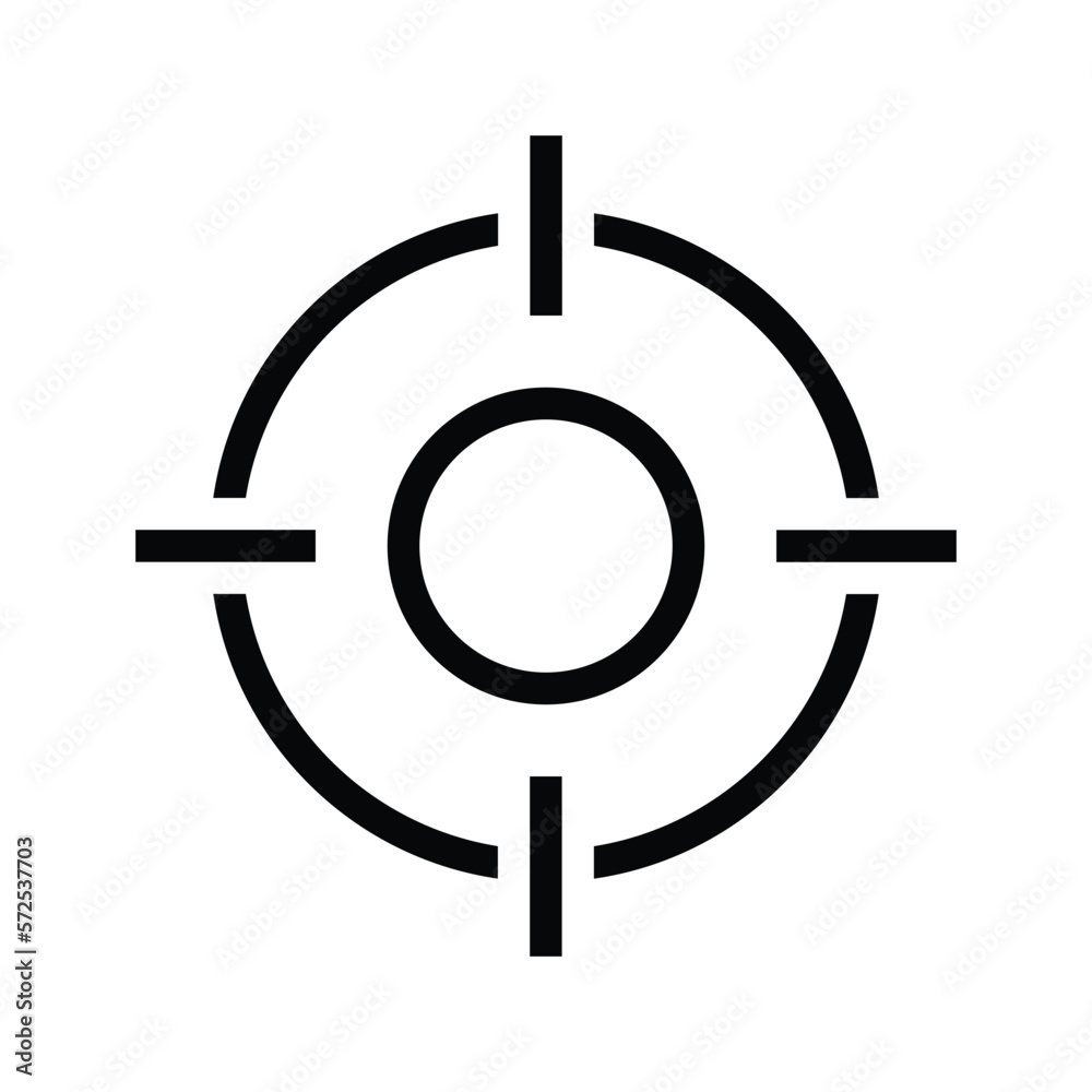Shooting target icon vector graphic illustration Shooting target icon vector graphic illustration