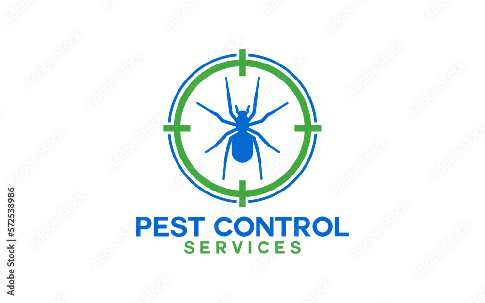 Home pest control logo concept template Home pest control logo concept template