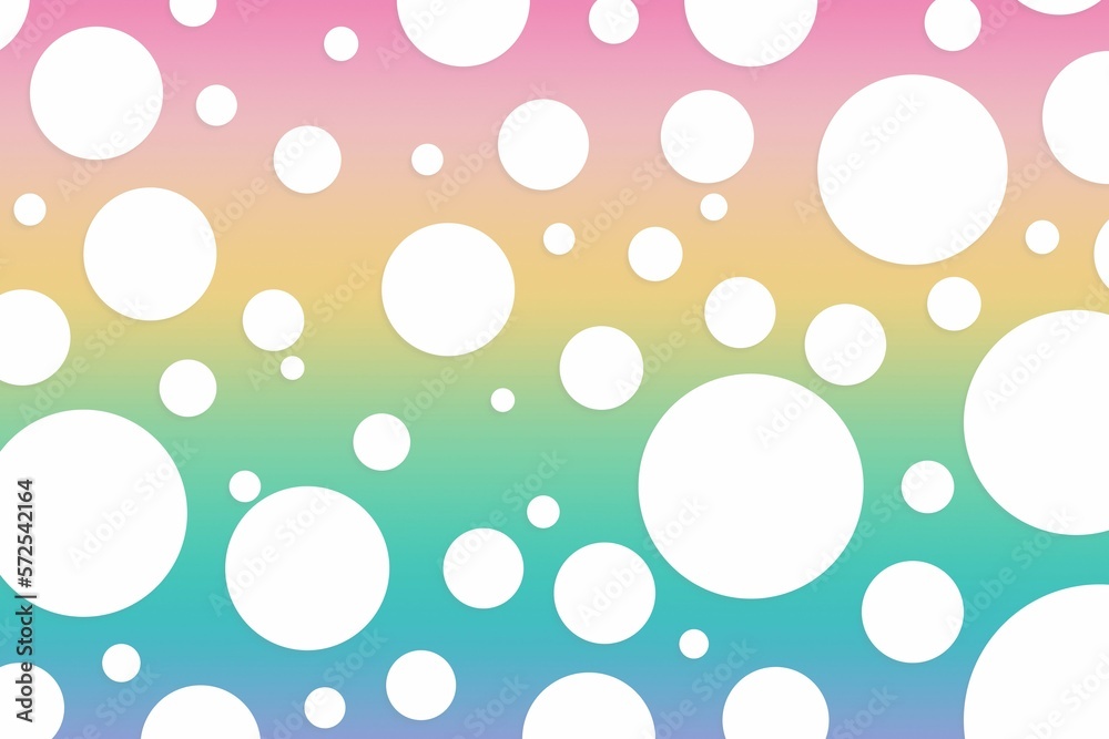 Colorful polka dot backdrop and background