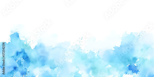 abstract blue watercolor on...