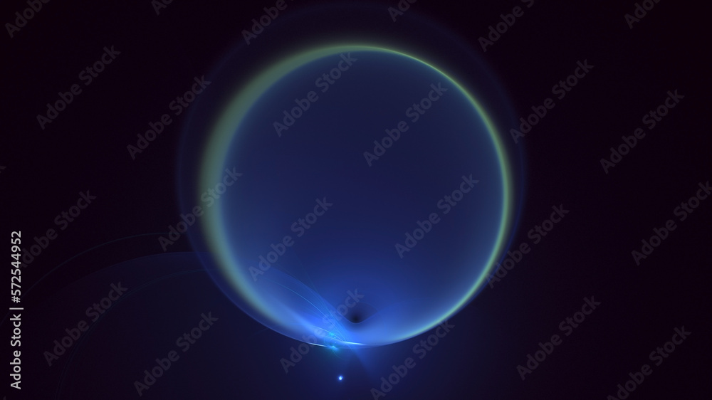 Obraz premium 3D rendering abstract round light background